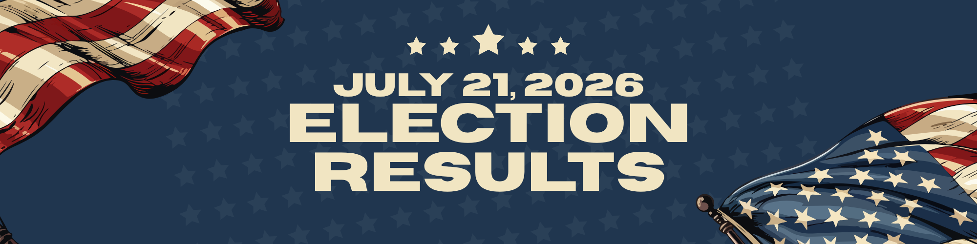 Banner image featuring the US flag and stars on a blue background. Text reads 