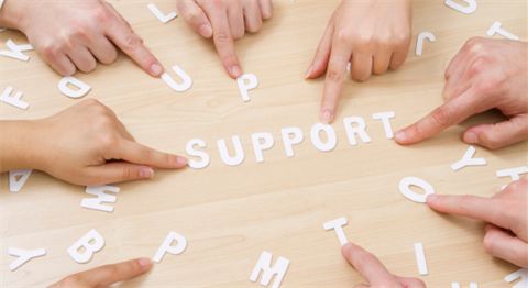 thumbnail of letters spelling out support